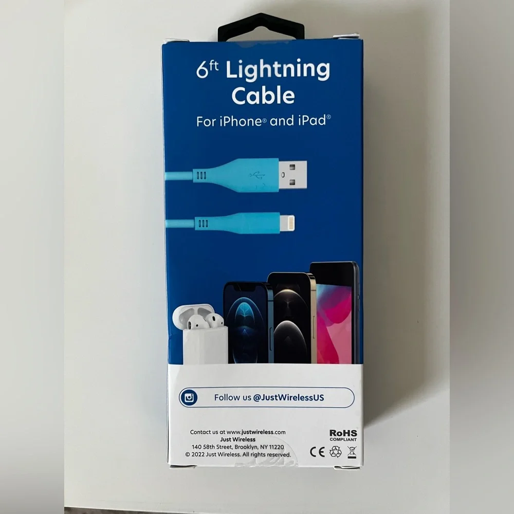Blue Lightning Cable - 6ft